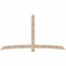 Ekena Millwork Bellingham Smooth Timber Gable Bracket, Douglas Fir, 108"W x 58"H x 1 1/2"D x 5 1/2"F, 13/12 Pitch GBW108X58X0206BEL00SDF - alternate 1